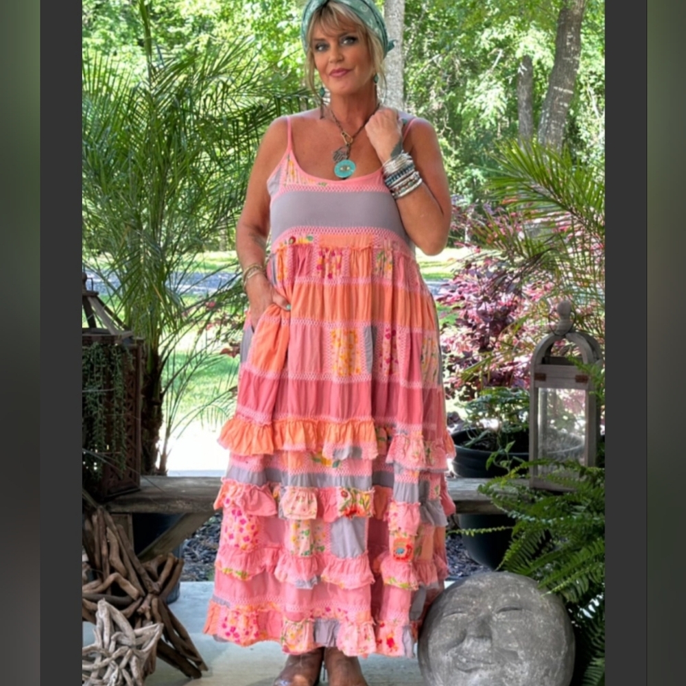 NWT! Jaded Gypsy Garden Walks Dress S M L One Size